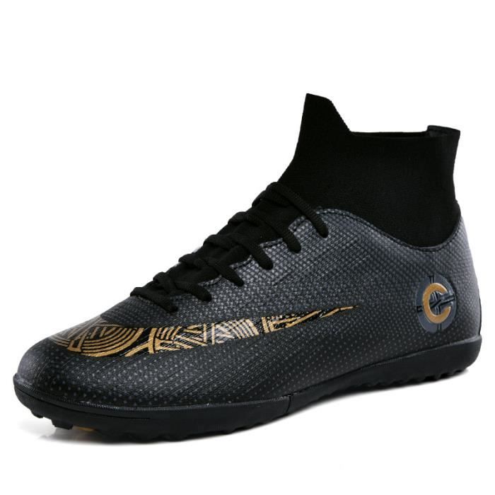 Chaussures de Football pour Hommes Chaussures de Football MG Chaussures à Jambe Haute de Sport Chaussures de Football A Talon Haut