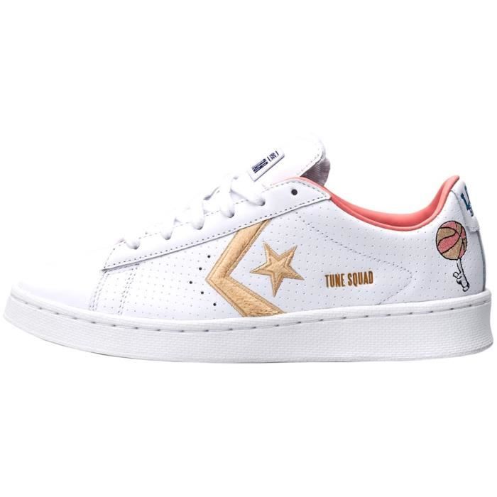 Chaussures CONVERSE Pro Leather OX Space Jam Blanc - Femme/Adulte