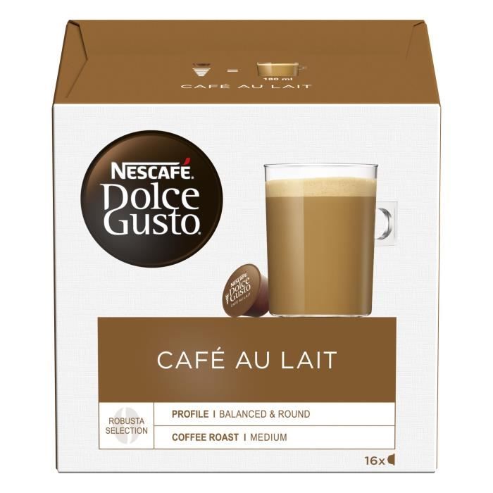 NESCAFE Dolce Gusto Café au lait - 16 Capsules - 160 g