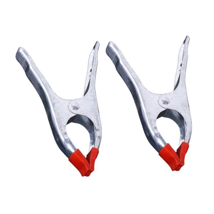 2pcs 6 -pouces pinces à ressort en métal avec poignée ergonomique grip facile pour saisir la fixation de PINCE ELECTRICIEN