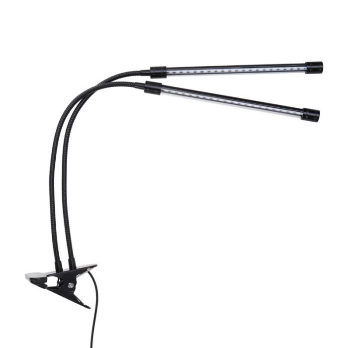 36 LED 18W Grow Lamp Double Head Plant Light avec col de cygne réglable pour plantes d'intérieur Légumes GEOTEXTILE - BACHE