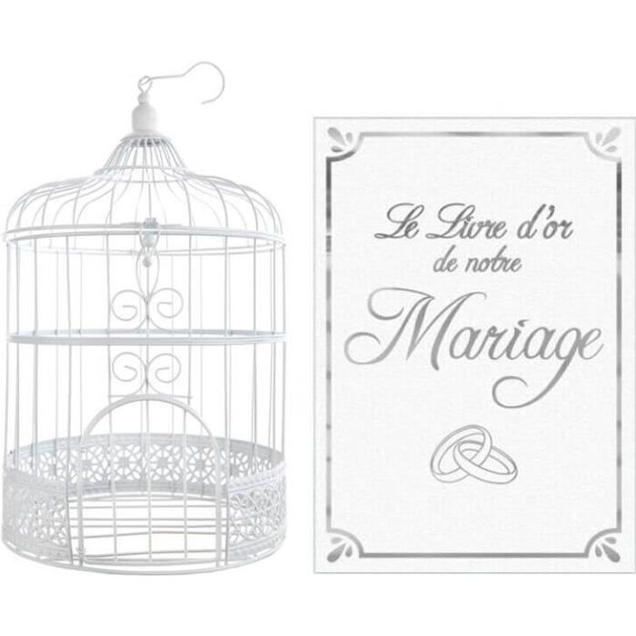 R/3871-LDORM- 1 Pack livre d'or et urne mariage blanc et argent