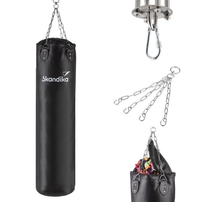 Skandika Sac de frappe - Sac de boxe Boxing Bag pour Muay Thai, Kickboxing et MMA - 150 cm