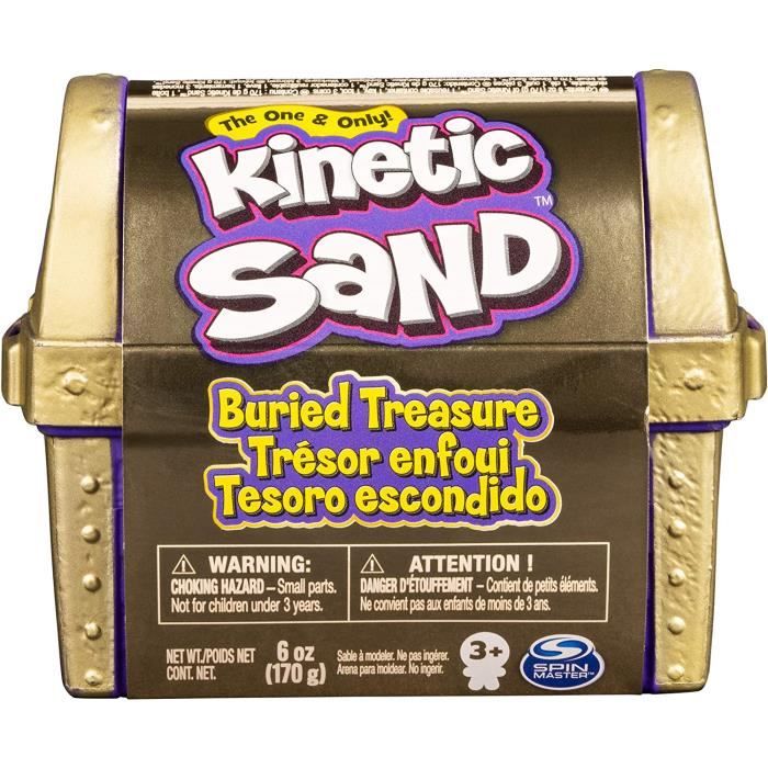 Kit de jeu de sable cinétique, de trésor enfoui avec 170 g de sable cinétique et outil caché surprise