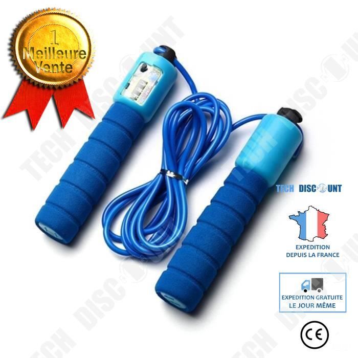 TD® Accessoires Fitness - Musculation,Corde à sauter réglable à sauter Fitness cordes professionnelles compteur numérique - Type B