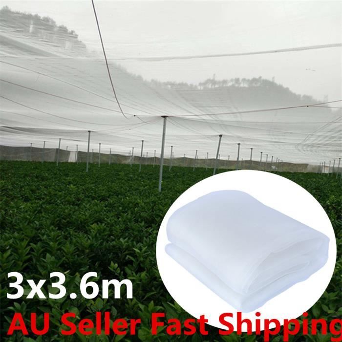 NREFU 3X3.6M Filet Mousseline Anti-oiseaux Protection Moustiquaire Blanc Anti Oiseau Insecte Protection Légume