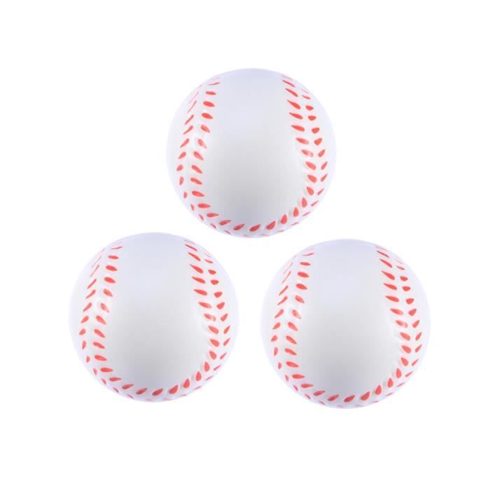 3 pièces créatif doux faveur jouets presser des balles de baseball en mousse Mini de sport pour soulager le MINI CAGE - MINI BUT
