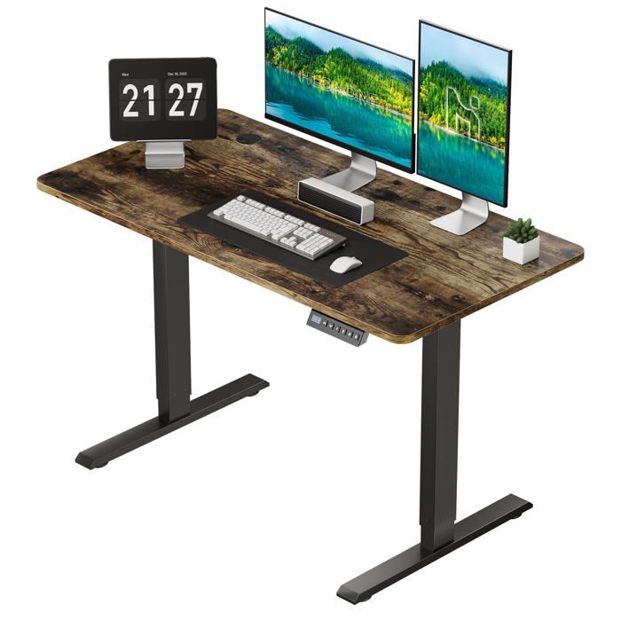 SANODESK Bureau Assis Debout - Bureau Gaming, Réglable en Hauteur, 2