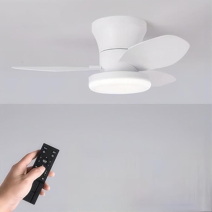 Rising FF Fan ventilateur silencieux 65 cm / 255 avec télécommande 3 modes déclairage LED 6 vitesses (blanc) - Rising Ff