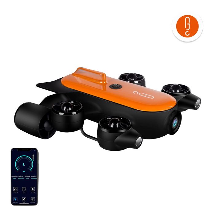 Drone Sous-Marin - GENEINNO - T1 - 4K UHD - Portée 200 m - Télécommandé