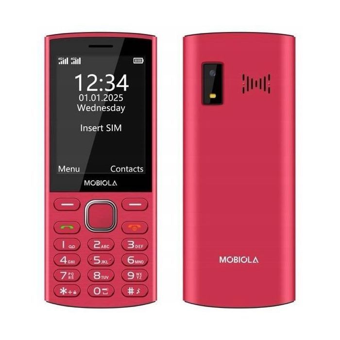 Smartphone senior - MOBIOLA - Mobiola MB4280 - 4G - Rouge - Double SIM