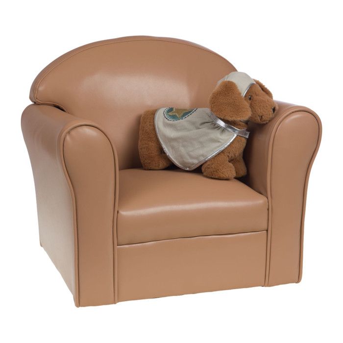 Fauteuil Club enfant taupe - Amadeus Les Petits