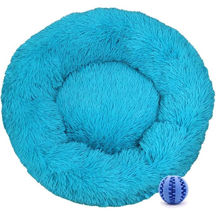 Meilleurs prix pour Panier Chien Peluche Coussin Chien Rond Lit pour Chat Coussin Chat Lavable Peluche Animale Compagnie Lit Bleu ciel 40CM CORBEILLE