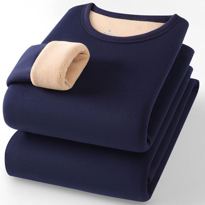 Haut Thermique Femme Manches Longues – Sous-Vêtement Chaud Col Rond Polaire Doublé Ultra Fin Et Confortable Pour Hiver