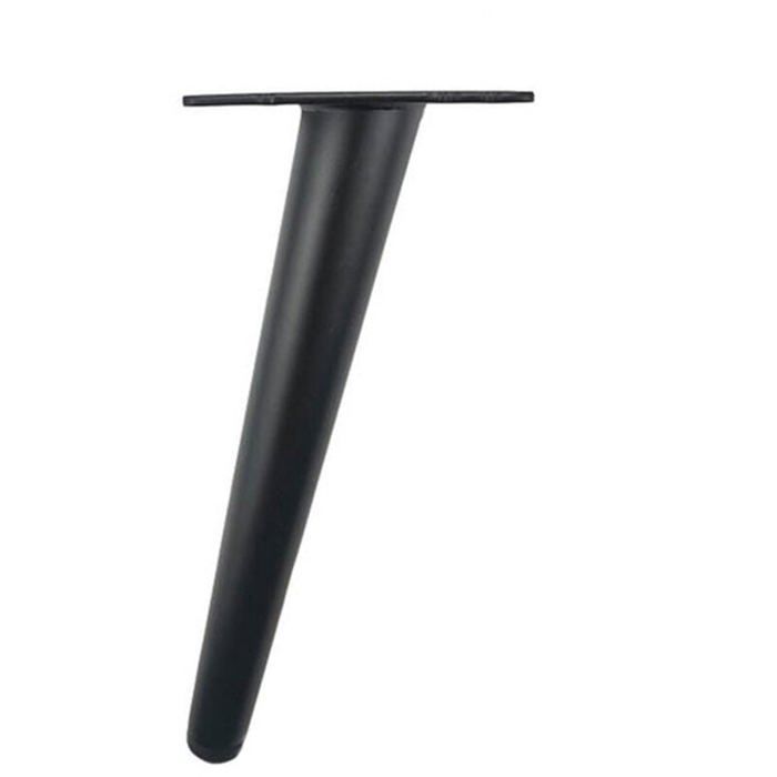 Pieds de meuble - PZCC - 30 cm - Fer - Noir - Charge 250 lb
