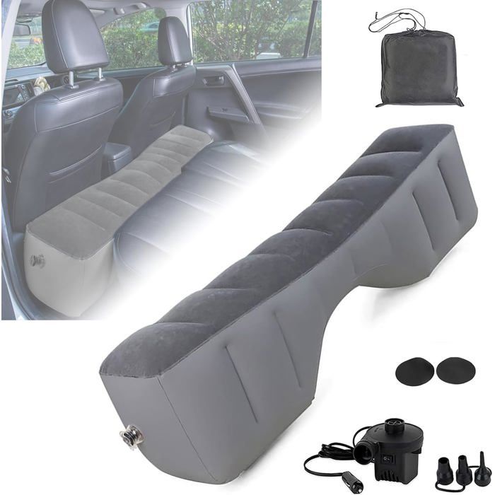 Matelas gonflable voiture - MEIRRAI - Siège arrière - Rembourré - PVC - Gonflage