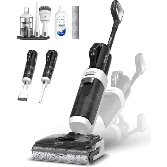 Tineco Floor One Switch S6 Stretch Breeze Aspirateur Laveur Aspirateur Balai sans Fil Multifonction 2 en 1 - Tineco