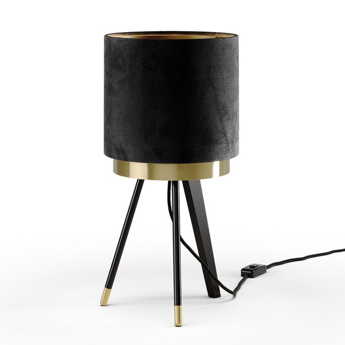 Lampe de table Goldamo 23x46cm Noir Vicco 53239 Lampe de table Goldamo 23x46cm Noir Vicco 53239