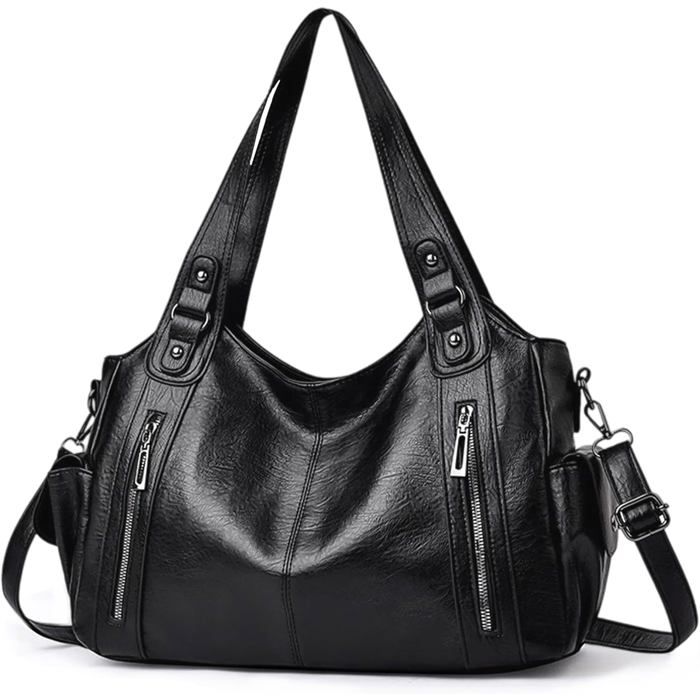 Sac À Main Femme PuSac Épaule BandoulièreCabas MoyenSac Moyen Femme Y2K VintageStyle Rétro ÉlégantRigide Grande Capacité Pour
