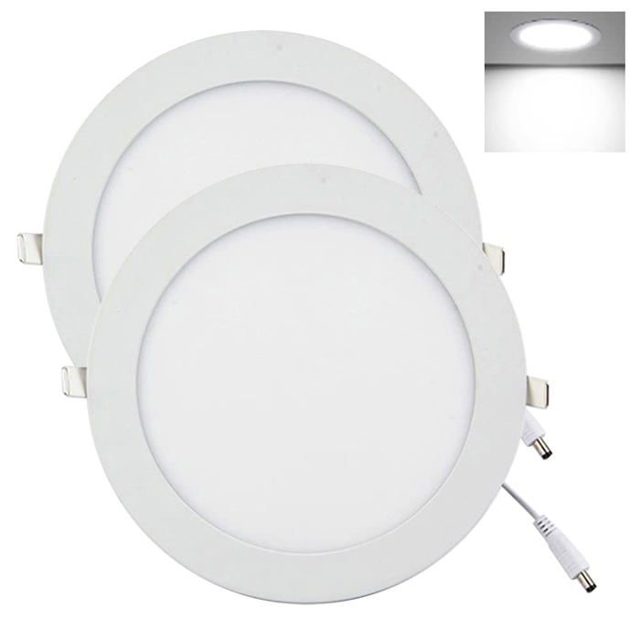 Luminaire Plafonnier Spot LED Encastrable 9W 810LM Grand panel 145 x 145mm Extra Plat Rond éclairage de Plafond pour Cuisine Sal