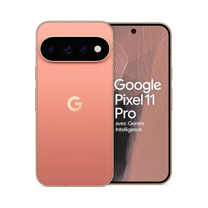 Smartphone Google Pixel 11 Pro 6.3 OLED 5G Double SIM 256 Go Rose Pêche