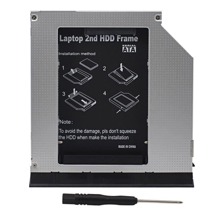 SATA 2nd HDD / SSD Hard Drive Caddy For Dell Latitude & Precision Laptops
