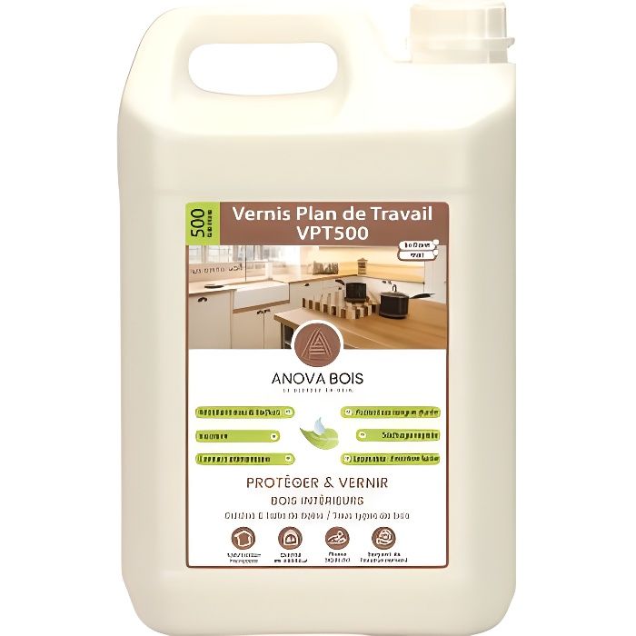 Vernis Plan De Travail Vpt500 1l Mat Cuisine Salle De Bain