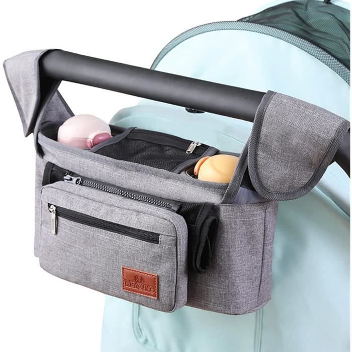 Sac De Poussette étanche à Suspendre KADUNDI - Poches Isolantes Et Compartiment Antivol Pour Les Sorties Bébé