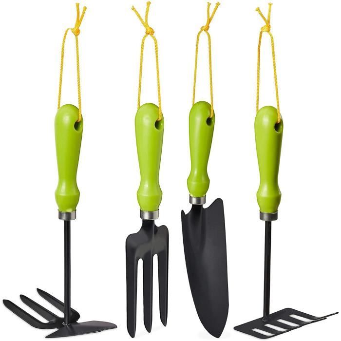 Lot de 5 outils de jardinage miniatures pour mini-maison, ornements
