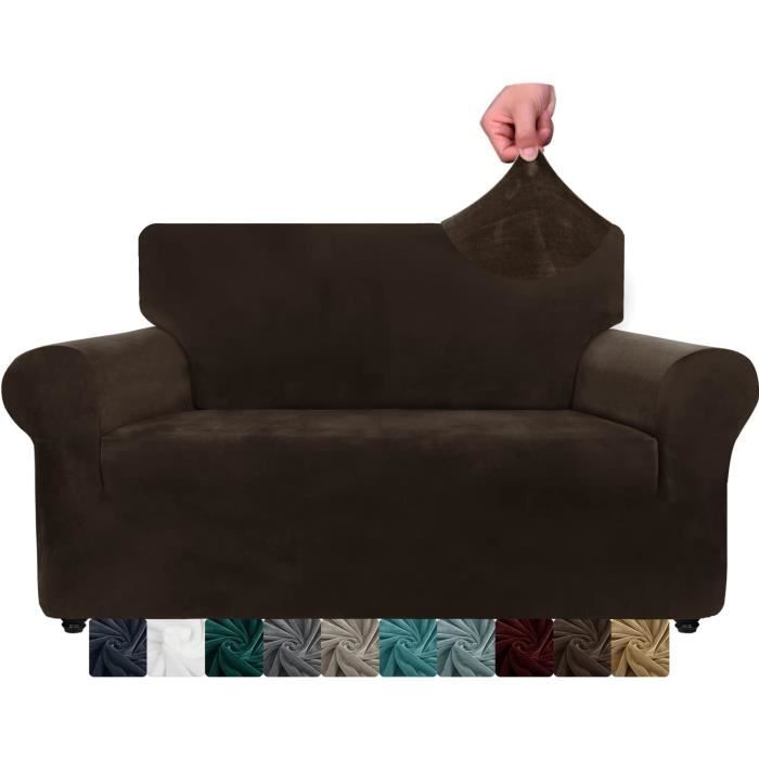 Housse De Canapé Pottery Barn Charleston Pour Bras Carrés - Velours Cordouan Rouge