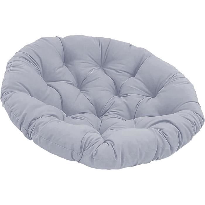Coussin Rond Pour Fauteuil Rotin - Intérieur Et Extérieur - Housse Imperméable Et Confortable