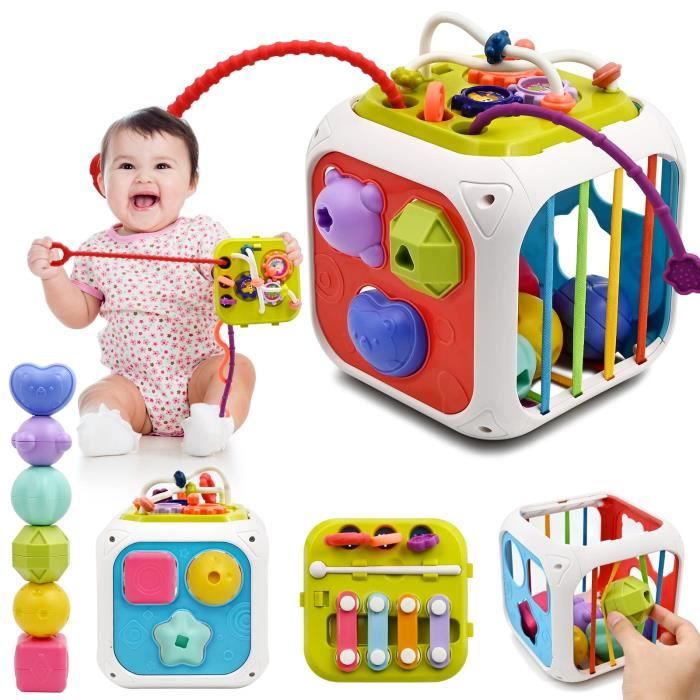 Jouet eveil bebe 3 6 9 12 mois, Jouet bebe 1 an jeux montessori bebe eveil  0-6 mois Jouets d'activité et de développement jeux bebe - Cdiscount Jeux -  Jouets