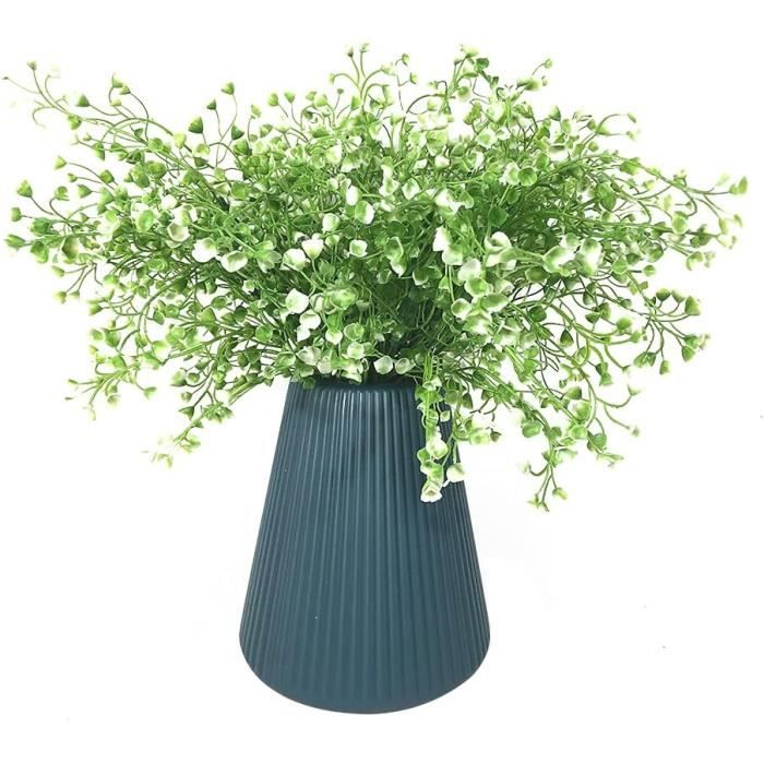 12 Fleurs Artificielles Extérieur Violet - Plantes Résistantes Aux UV Pour Balcon, Jardin, Terrasse