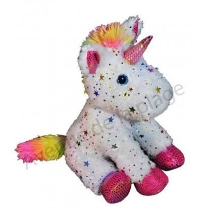 peluche licorne paillette