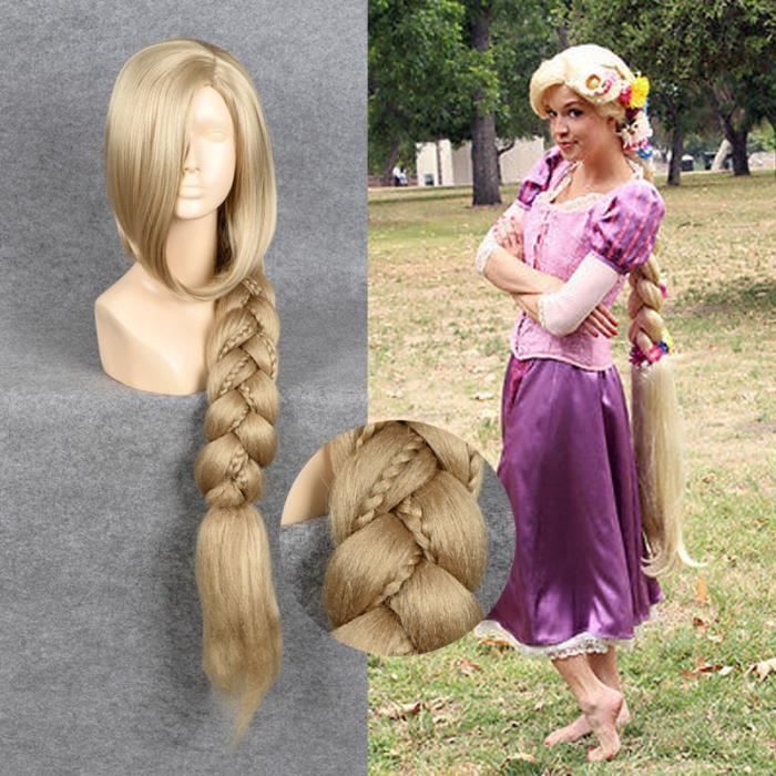 Perruque raiponce tresse deals
