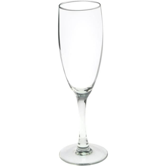 Set De 6 Flûtes à Champagne Splendor VAP H&H - Bleu, 17,5cl - Idéal Pour Les Fêtes
