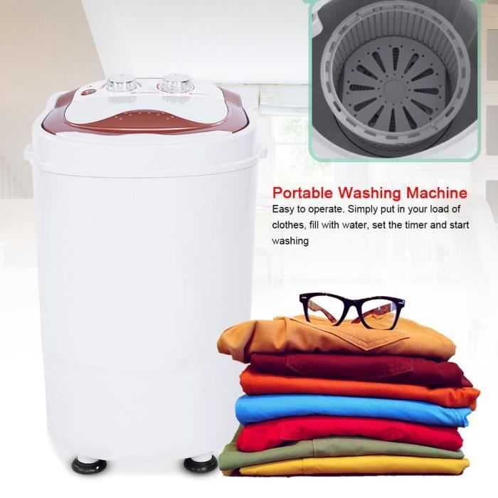220V Mini machine à laver pour camping ou studio étudiant - Poids léger  54*35*34cm - Cdiscount Bagagerie - Maroquinerie