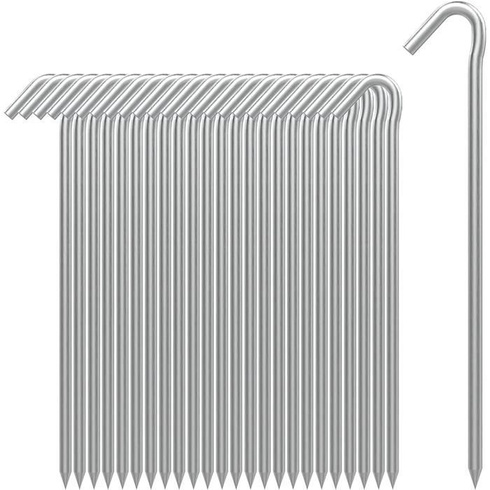 Tente,Piquets De Tente à Vis En Plastique De 20cm,5 Pièces,Kit De Clous De Voyage En Spirale