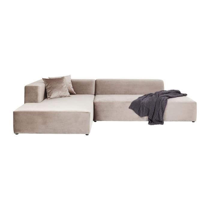 Canape D Angle Pablo Grande Gauche Taupe Kare Design Achat