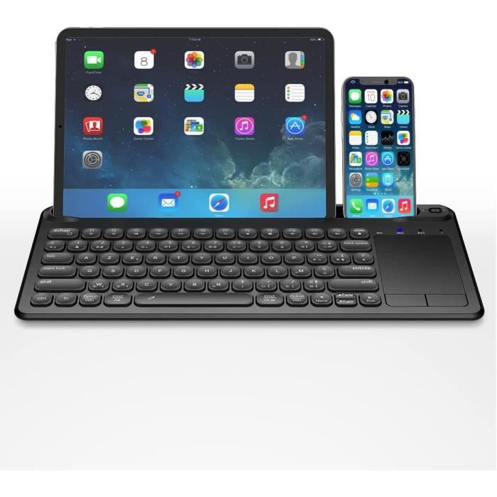 Clavier Sans Fil Clavier Bluetooth Sans Fil Avec Pavé Tactile, Rétro