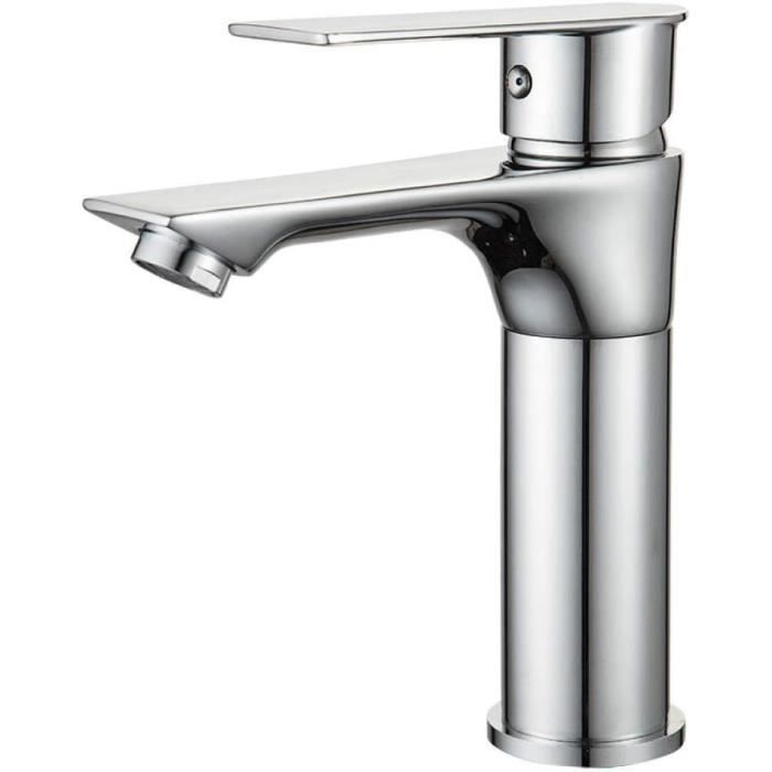 Robinet Lavabo GRIFEMA Mitigeur Chromé - Avec Bonde Pop-Up Pour Salle De Bain
