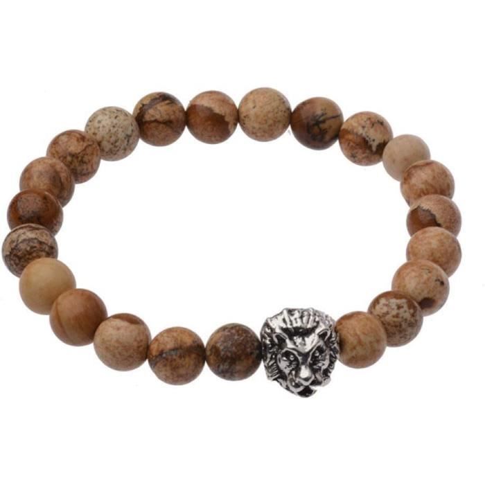 Lot De 7 Bracelets En Pierres Naturelles - Sans Fermoir, Occasion En Bon état, Style Ethnique Ou Bohème