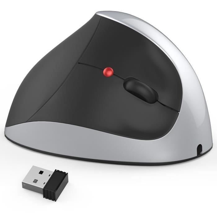 Souris Ergonomique Verticale Sans Fil Yanmis – 6 Boutons, 3 Réglages DPI, Pour Gaming Et Bureau