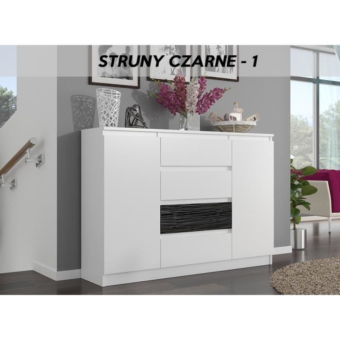 Porto W1 Commode Meuble Rangement Chambre Salon 140x40x98 Cm