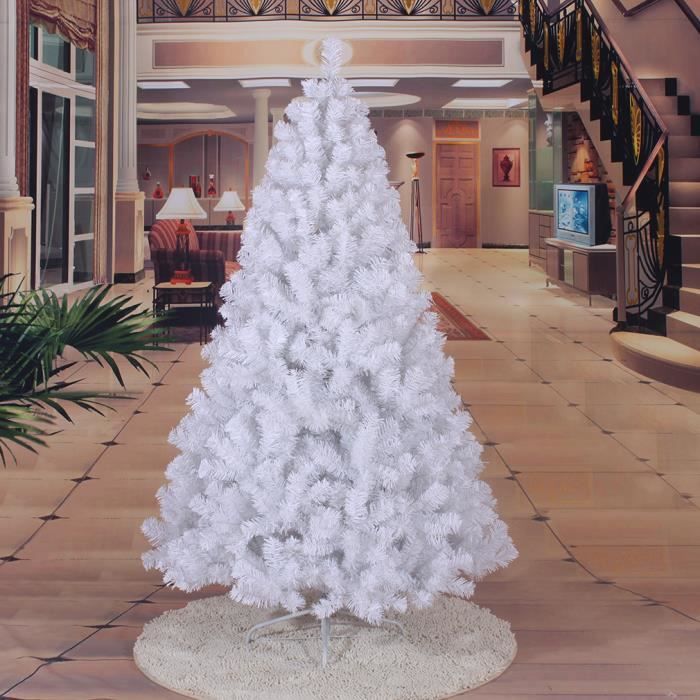 Sapin de Noël artificiel sapin décoratif 180cm 702 branches pied Métal