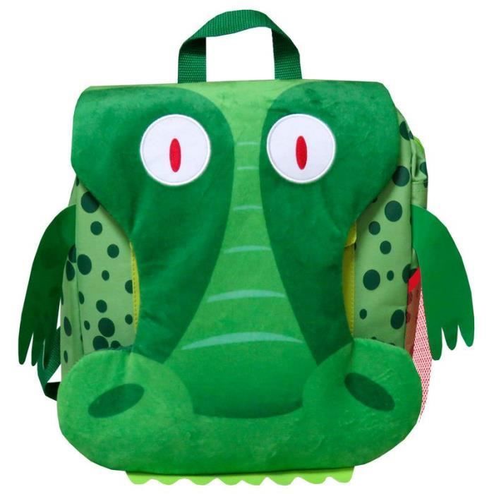 Chimola - sac à dos enfant Bagoose en forme de crocodile vert