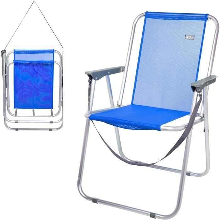 Chaise de Plage Aktive 64 x 63 x 43 cm Celeste main image 1