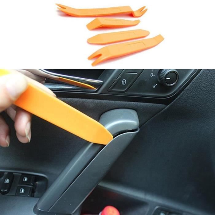 Lot De 4 Outils Plastique Démontage Voiture - Pour Garniture, Clips, Tableau De Bord