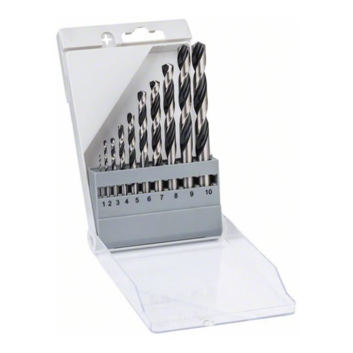 Forets hélicoïdaux HSS PointTeQ set de 10 pièces