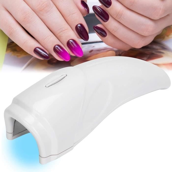 1W SècheOngles Mini Led Lampe Uv Vernis À Ongles Abs Lampe De Polymérisation Gel Vernis Gel De